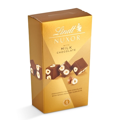 Bombones nuxor con chocolate con leche Lindt Nuxor caja 165 g-0