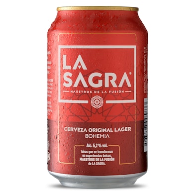 Cerveza original lager La Sagra lata 33 cl-0