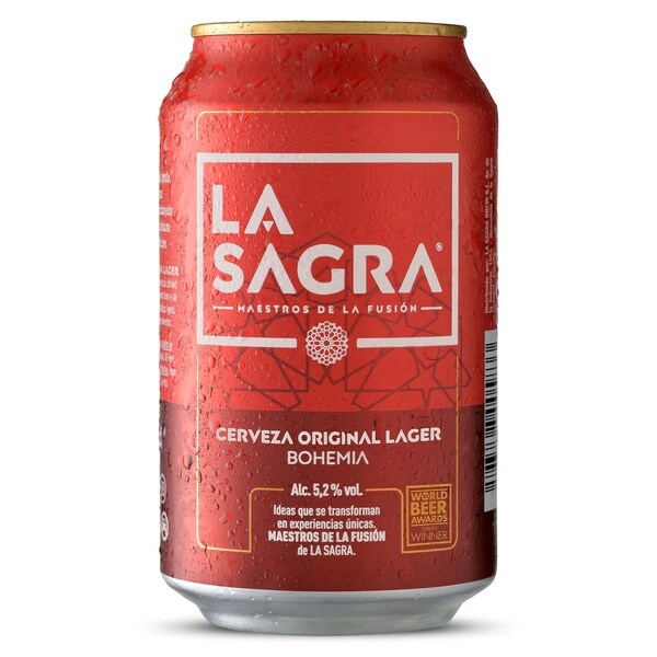 Cerveza Bohemia Lager La Sagra Lata 33 Cl.