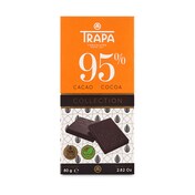 Chocolate negro 95% cacao Trapa 80 g