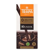 Chocolate negro 80% noir 0% azúcares Trapa 80 g