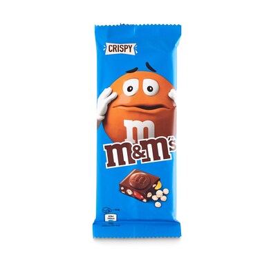 Chocolate con leche relleno de cereales crispy M&M's 150 g-0 Chocolate con leche relleno de cereales crispy M&M's 150 g-0