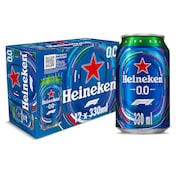 Cerveza 0,0% alcohol Heineken lata 12 x 33 cl