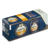 Cerveza tostada Amstel lata 10 x 33 cl