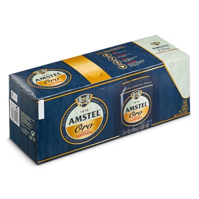 Cerveza tostada Amstel lata 10 x 33 cl-0