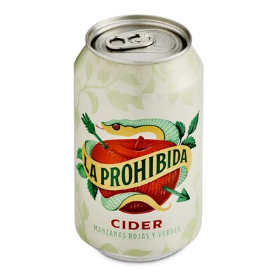 Sidra de manzanas rojas y verdes La prohibida lata 33 cl-0