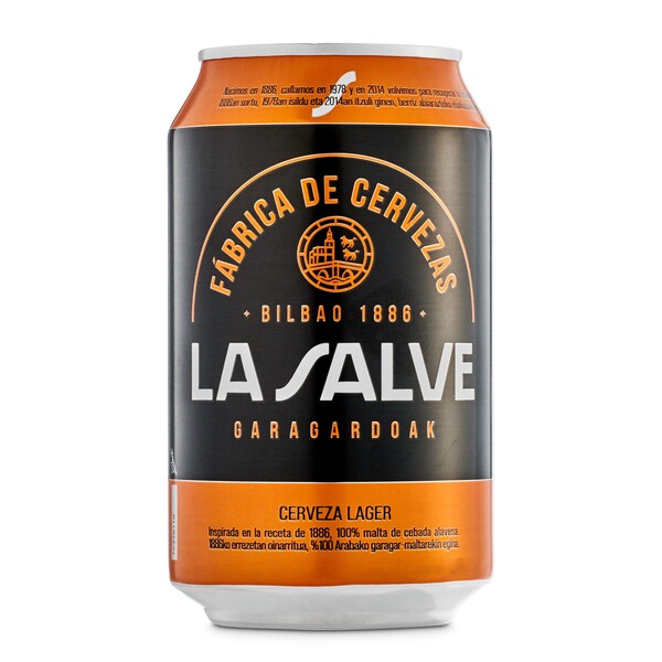 Cerveza La Salve Lata 33 Cl.