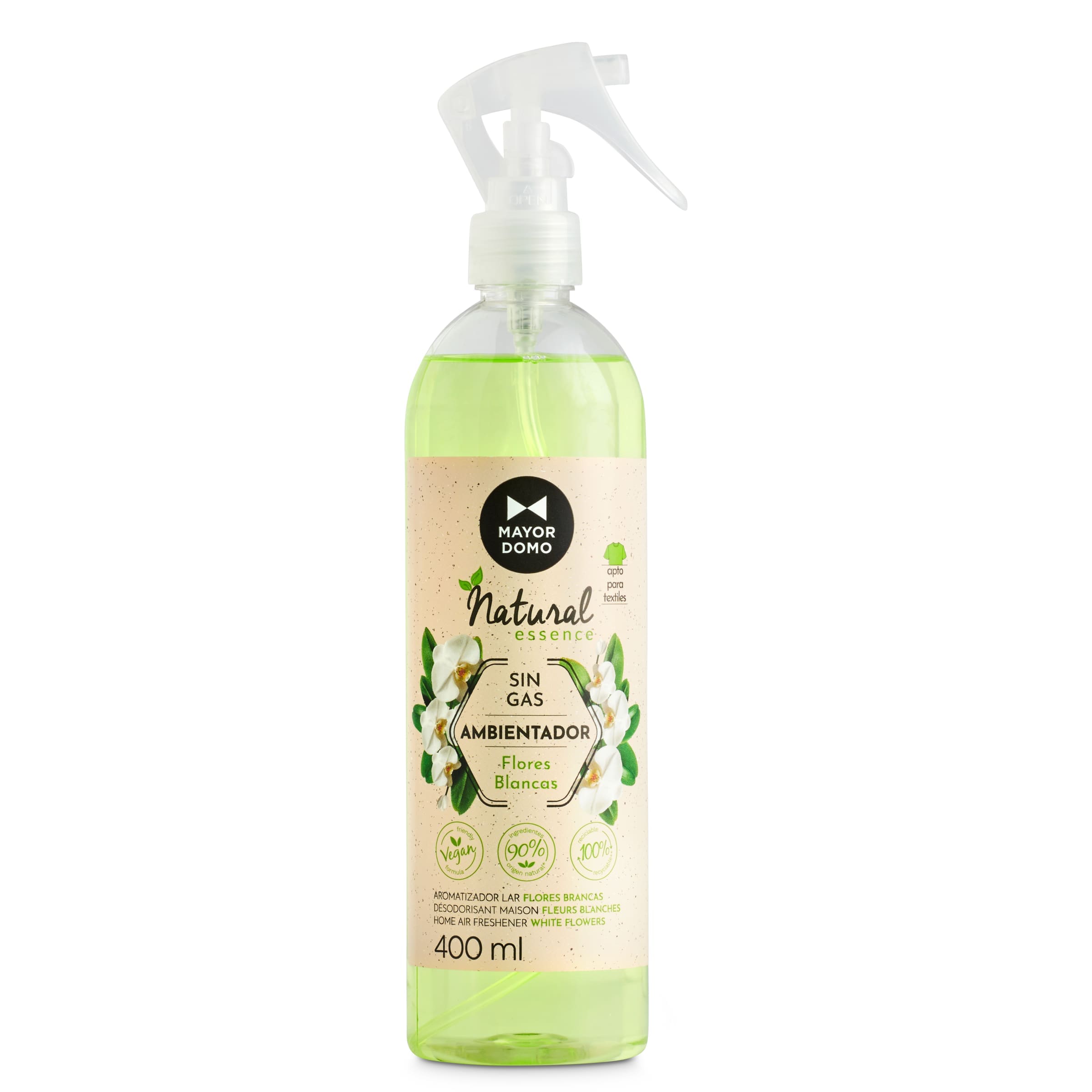 Ambientador sin gas flores blancas Mayordomo 400 ml