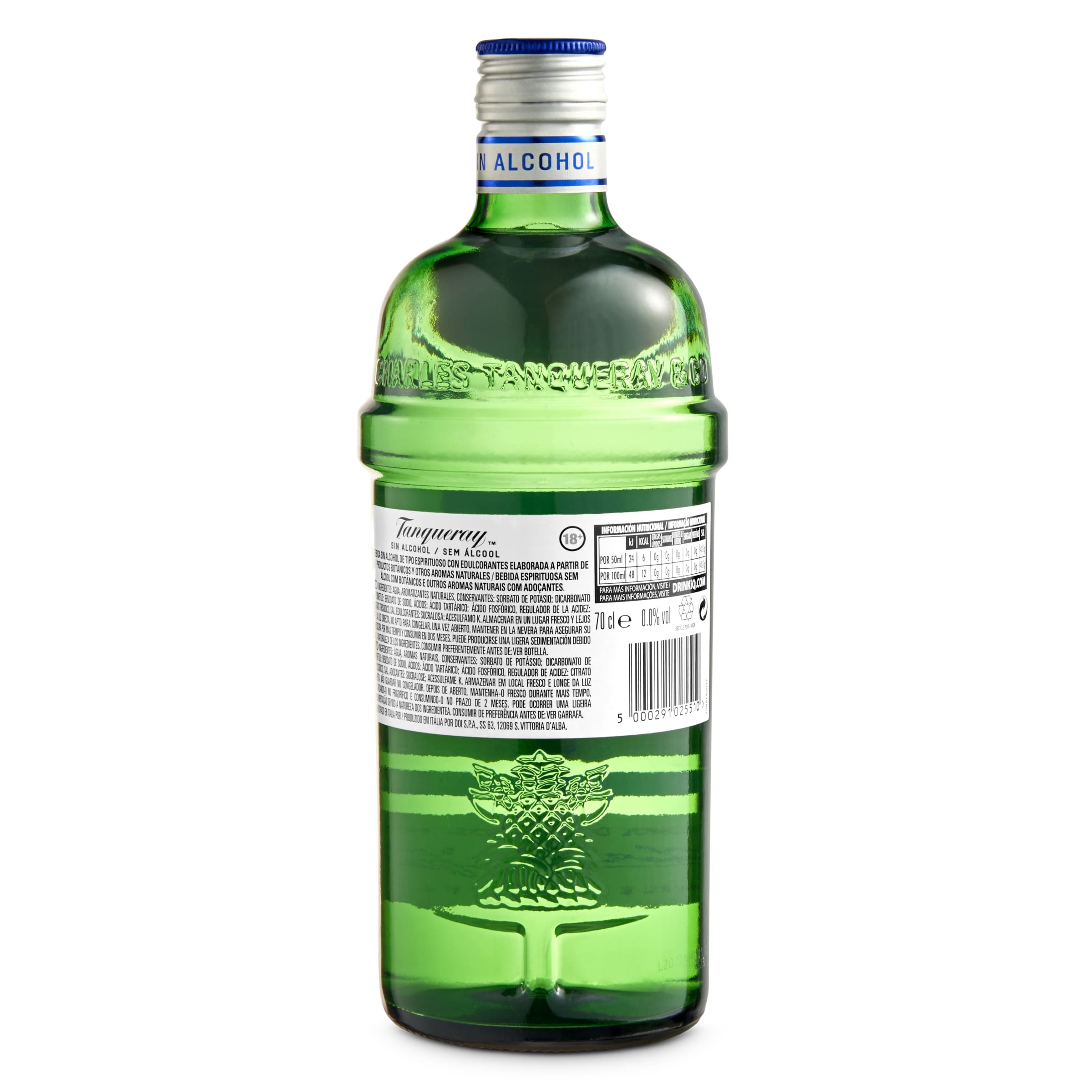 Tanqueray 0,0 sin alcohol 70 cl