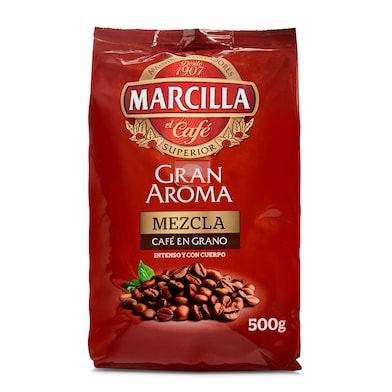 Café en grano mezcla gran aroma Marcilla bolsa 500 g-0