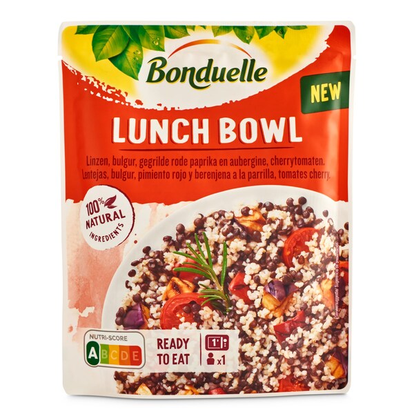 Lunch Bowl Lentejas Pimento Rojo Berenjena Bonduelle 250 Gr.