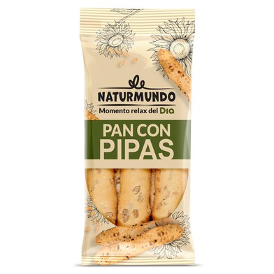 Palitos de pan con pipas Naturmundo bolsa 90 g-0