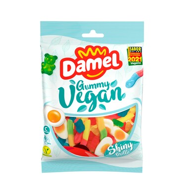 Gominolas surtidas veganas brillo Damel bolsa 125 g-0