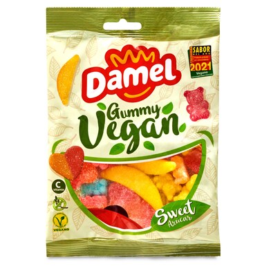 Gominolas surtidas veganas con azúcar Damel bolsa 125 g-0 Gominolas surtidas veganas con azúcar Damel bolsa 125 g-0