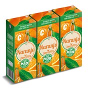 Zumo de naranja 100% sin pulpa Zumosfera de Dia brik 3 x 200 ml