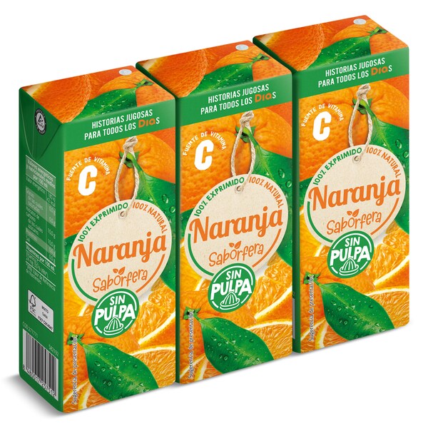 Zumo de Naranja Dia Zumosfera pack 3 unidades 200 Ml