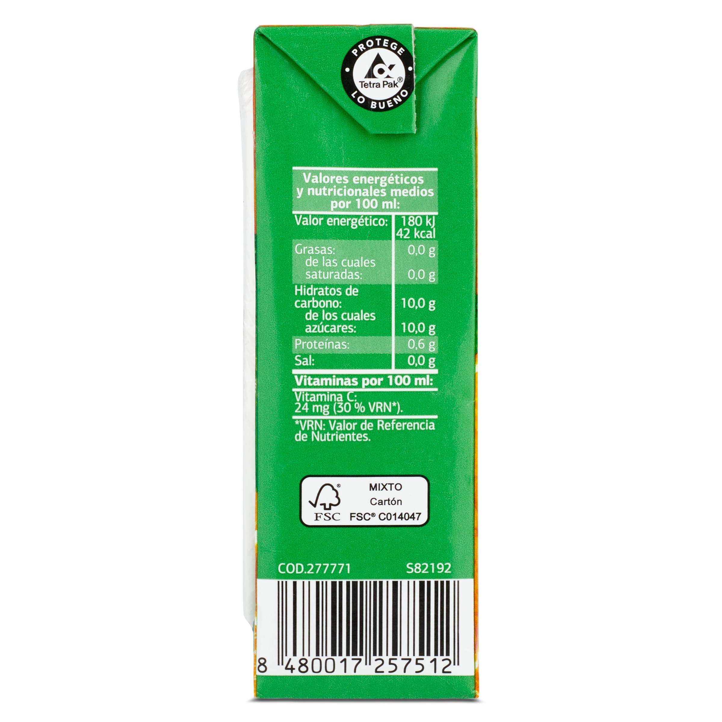 Zumo de naranja sin pulpa Dia Saborfera pack 3 x 200 ml