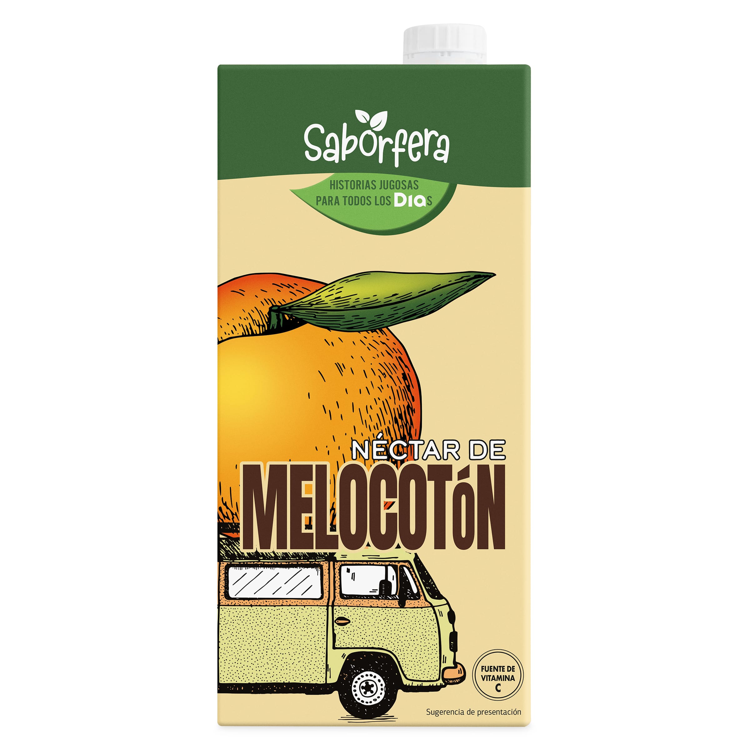 Néctar de melocotón Dia Saborfera 1 L