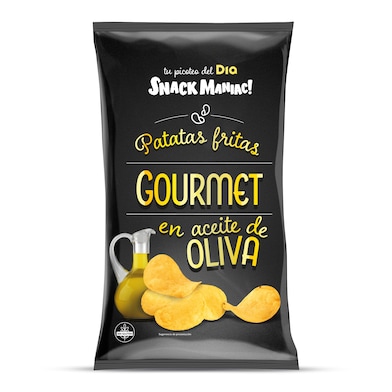Patatas gourmet en aceite de oliva Snack Maniac de Dia bolsa 150 g-0