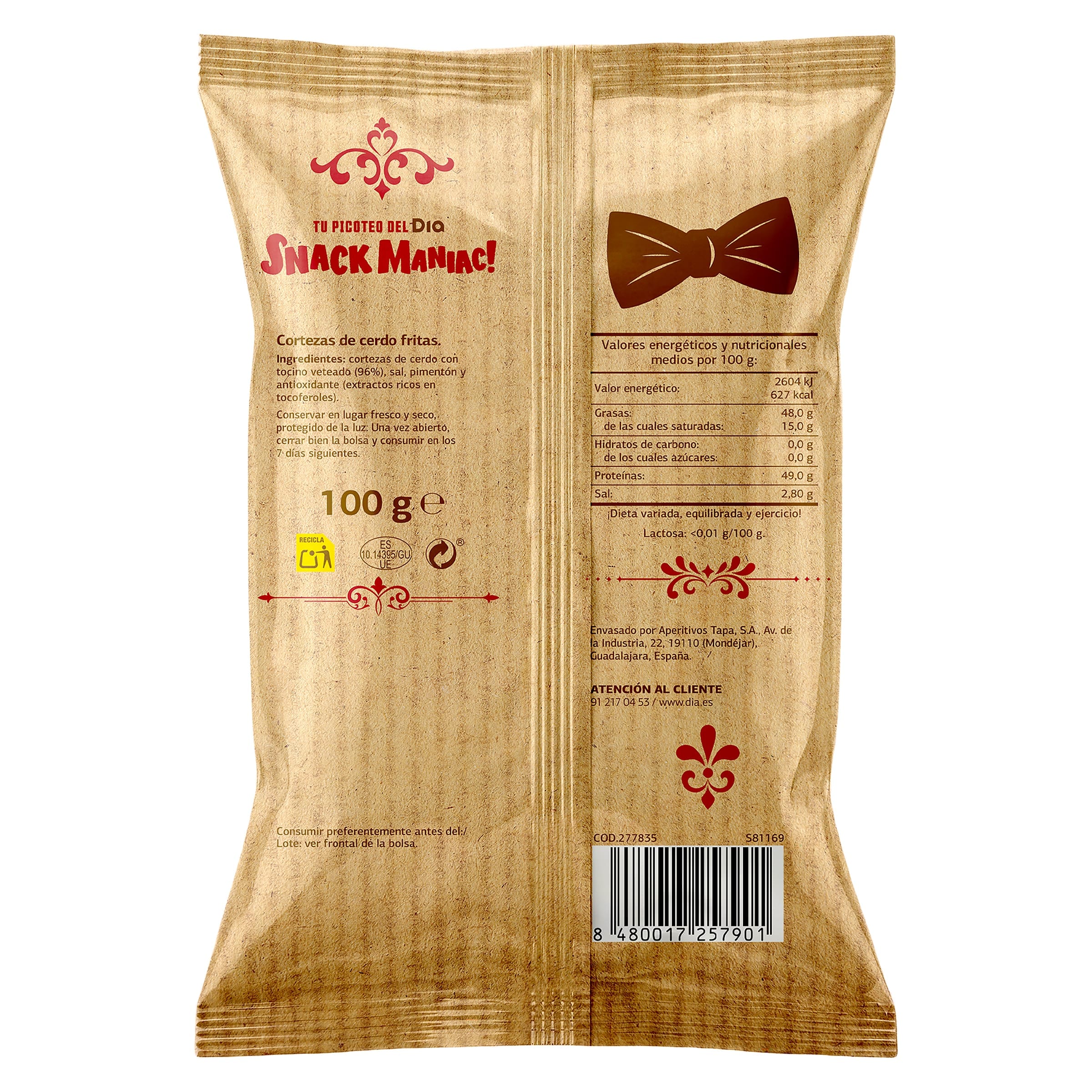 Torreznos Dia Snack Maniac 100 g