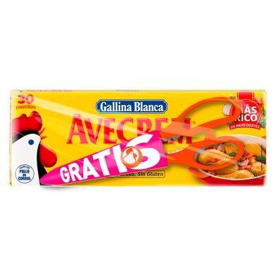 Pastillas de caldo de pollo Gallina Blanca Avecrem caja 30 unidades-0 Pastillas de caldo de pollo Gallina Blanca Avecrem caja 30 unidades-0