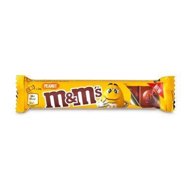 Chocolatina rellena de grageas de cacahuete M&M's 34 g-0 Chocolatina rellena de grageas de cacahuete M&M's 34 g-0