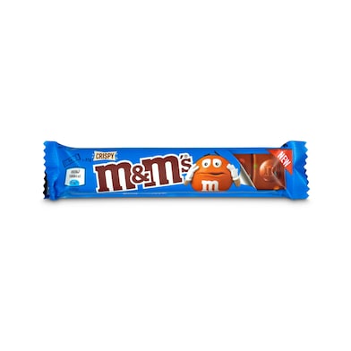 Chocolatina rellena de grageas de cereales crispy M&M's bolsa 31 g-0