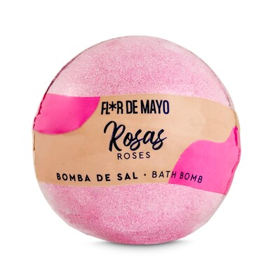 Bombas de sal efervescentes rosas Flor de mayo bolsa 250 g-0 Bombas de sal efervescentes rosas Flor de mayo bolsa 250 g-0