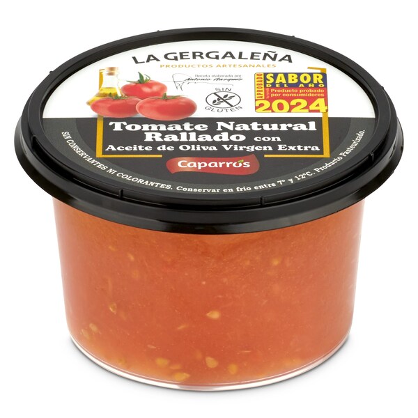 Tomate Natural Rallado La Gergaleña Tarrina 200 Gr.
