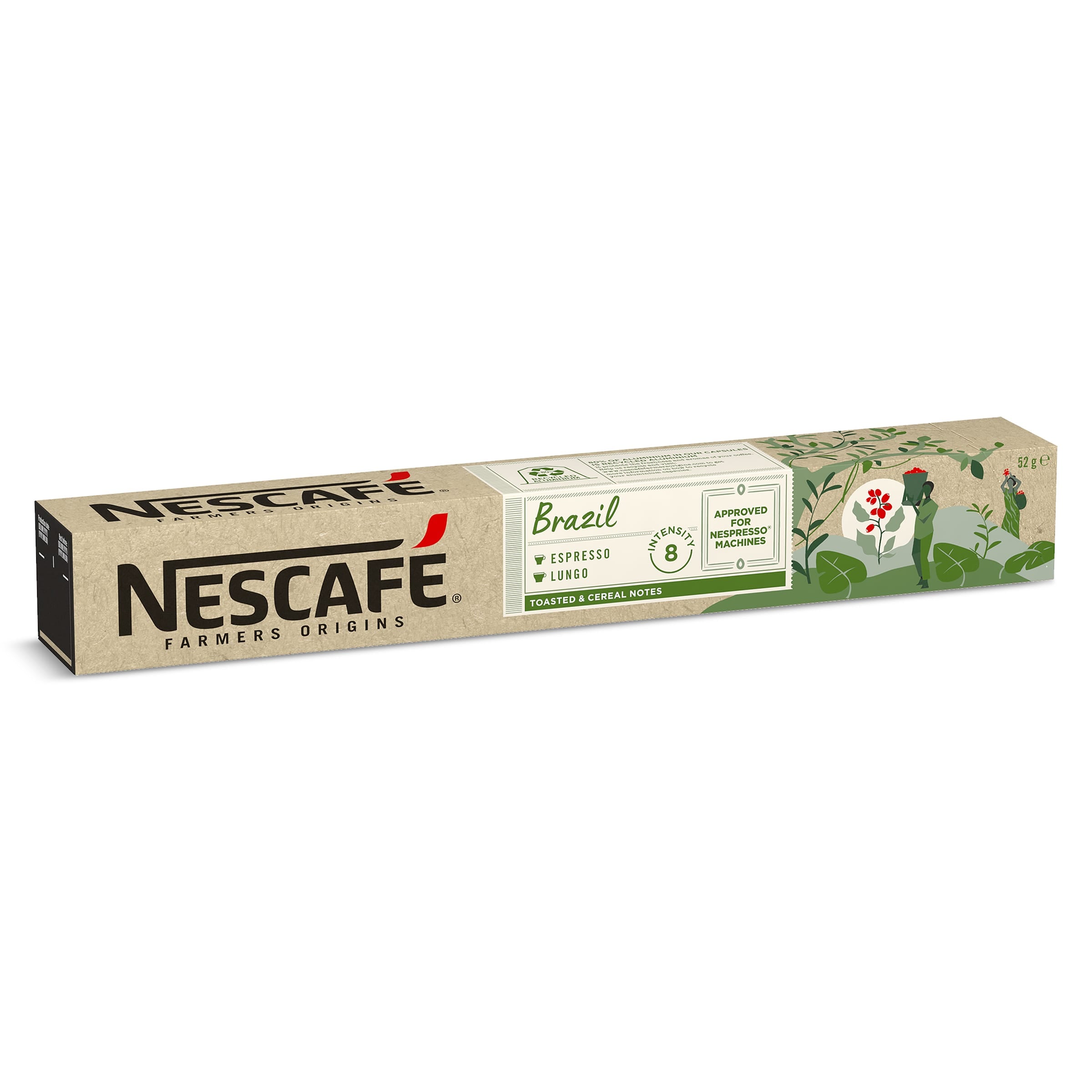 Cápsulas de café Brazil Farmers Origin 10 unidades