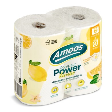 Papel de cocina aroma limón Amoos bolsa 2 unidades-0