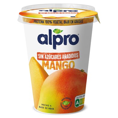 Postre de soja sabor mango Alpro vaso 400 g-0 Postre de soja sabor mango Alpro vaso 400 g-0