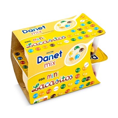 Natillas de vainilla con lacasitos Danet pack 2 x 122 g-0 Natillas de vainilla con lacasitos Danet pack 2 x 122 g-0