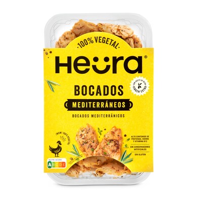 Bocados mediterráneos de soja Heura bandeja 160 g-0