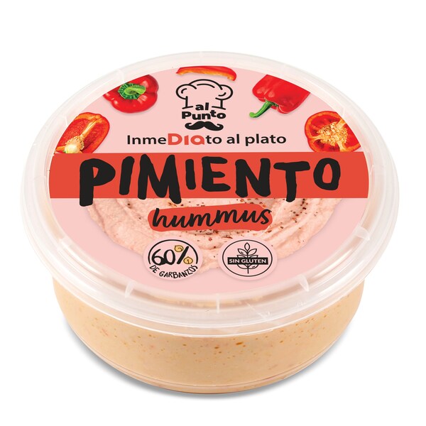 Hummus de Pimiento Dia al Punto Tarrina 220 Gr.