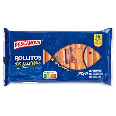 Palitos de surimi Pescanova bolsa 305 g-0