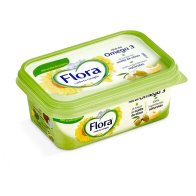 Margarina con un toque de aceite de oliva Flora tarrina 225 g-0 Margarina con un toque de aceite de oliva Flora tarrina 225 g-0