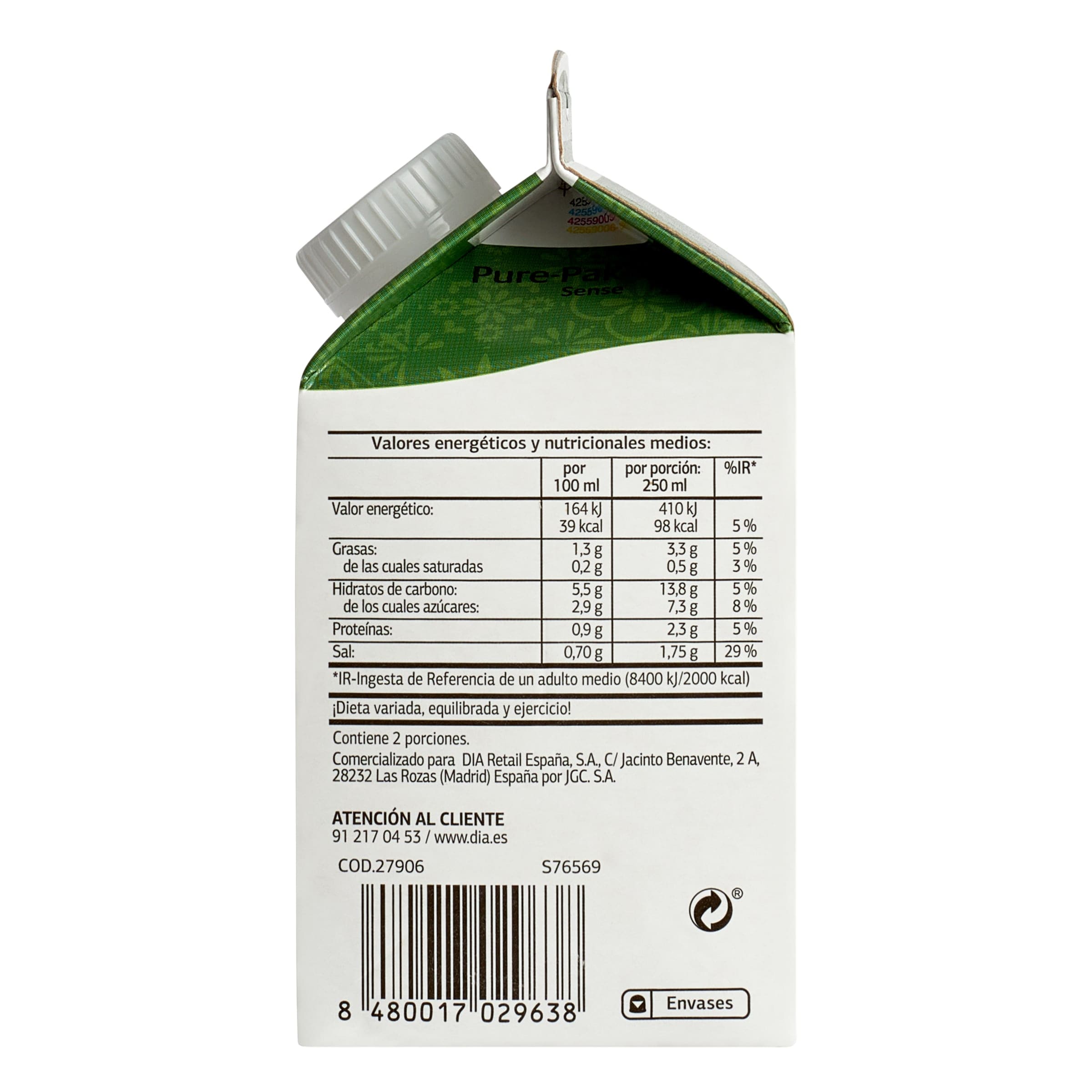 Crema de verduras Dia Al Punto 500 ml