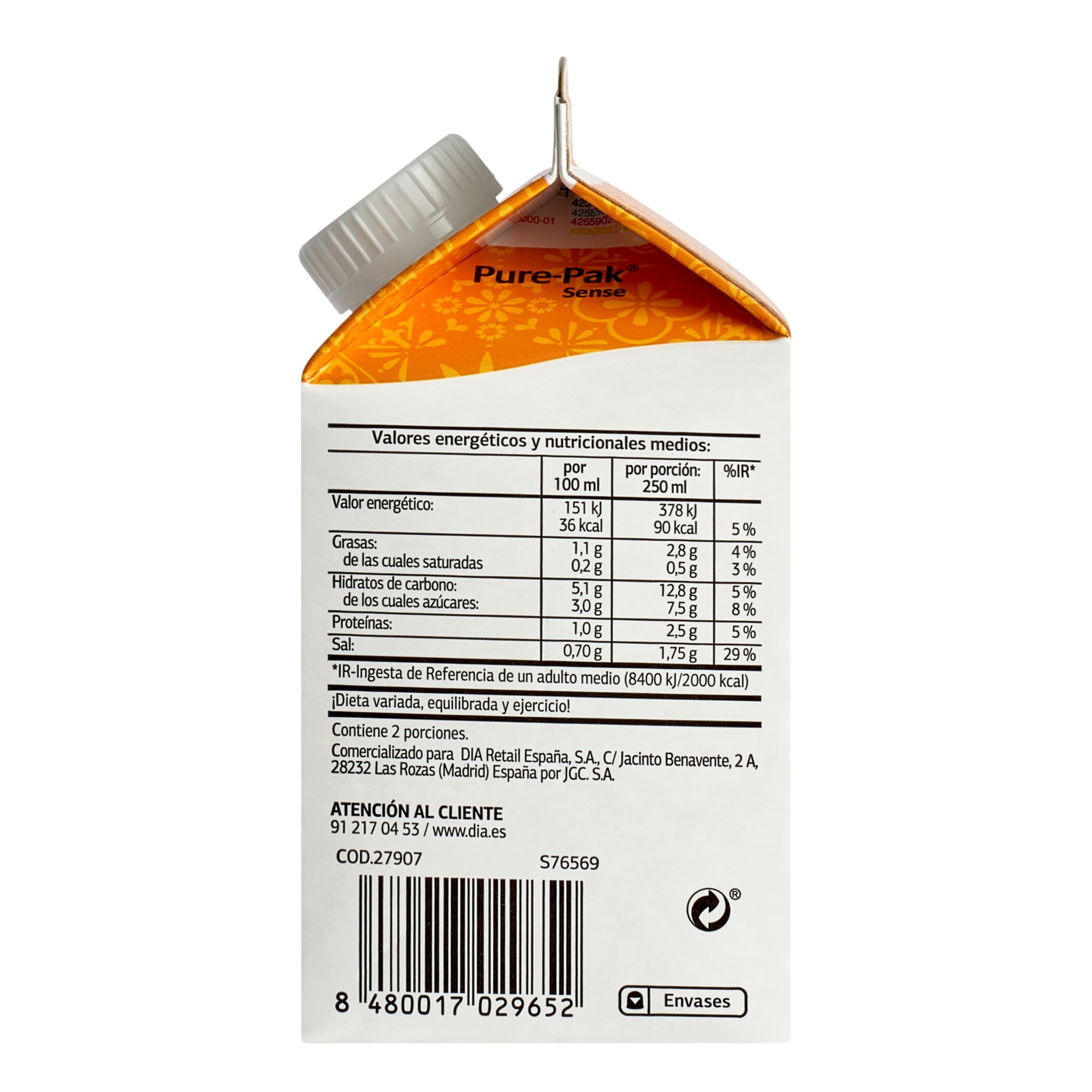 Crema de calabaza Dia Al Punto 500 ml