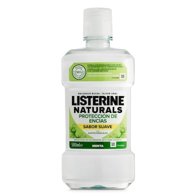 Enjuague bucal protección de encías Listerine botella 500 ml-0