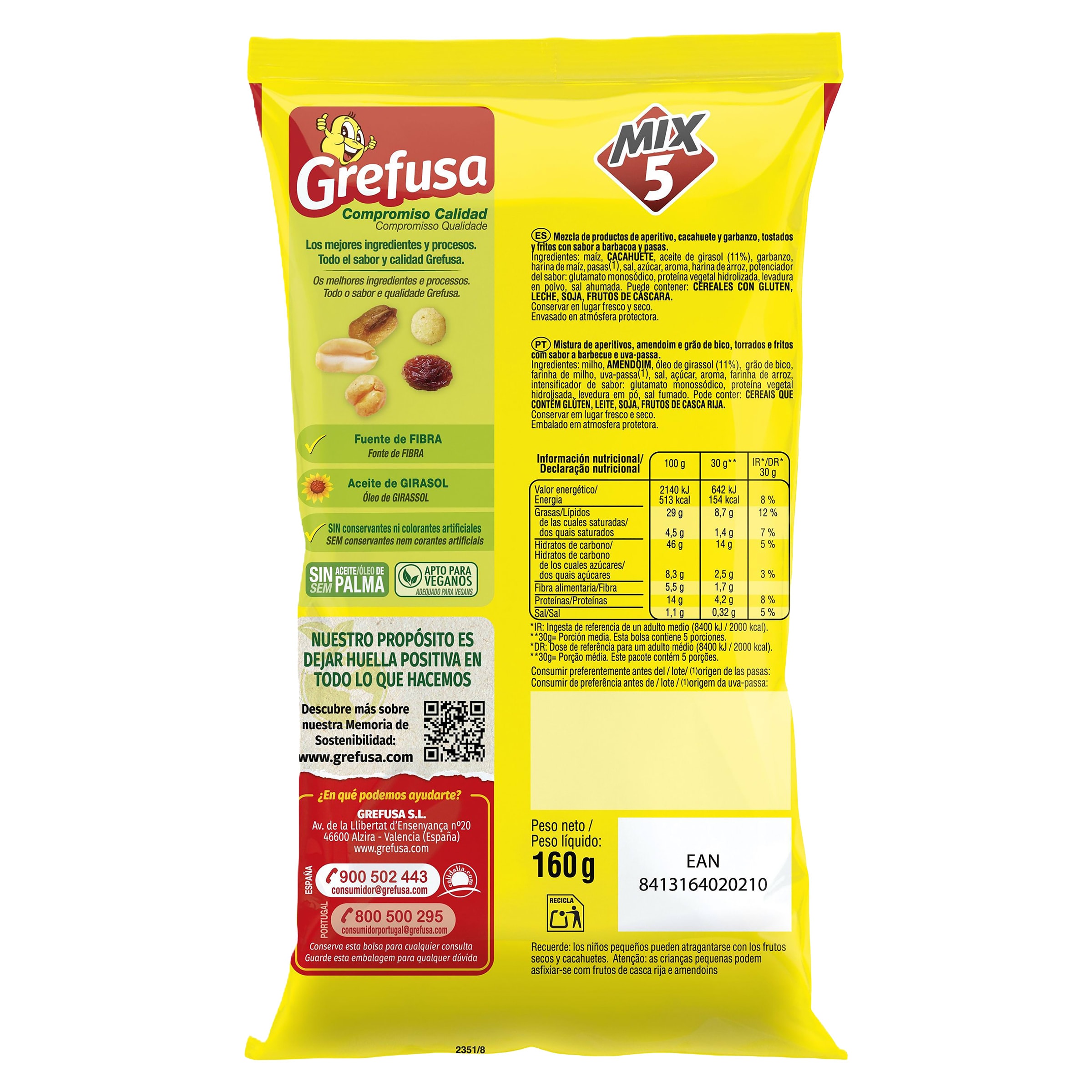 Mix frutos secos MisterCorn 160 g