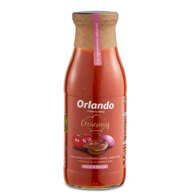 Tomate frito con cebolla caramelizada Orlando frasco 495 g-0 Tomate frito con cebolla caramelizada Orlando frasco 495 g-0