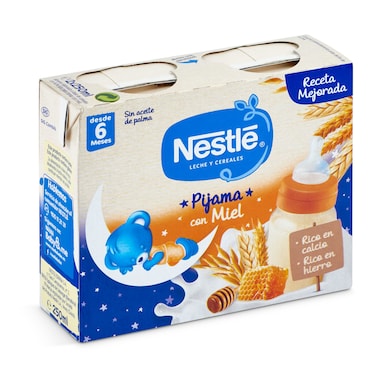 Papilla líquida 8 cereales con miel Nestlé caja 2 x 250 ml-0