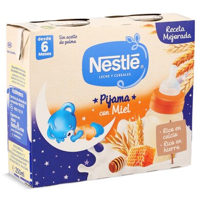 Papilla líquida 8 cereales con miel Nestlé caja 2 x 250 ml-0