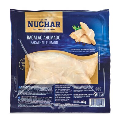 Bacalao ahumado Nuchar bandeja 80 g-0 Bacalao ahumado Nuchar bandeja 80 g-0