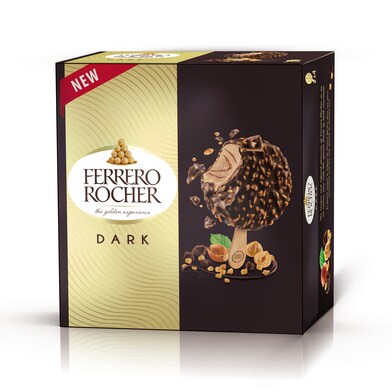 Helado bombón con chocolate negro Ferrero Rocher caja 211 g-0