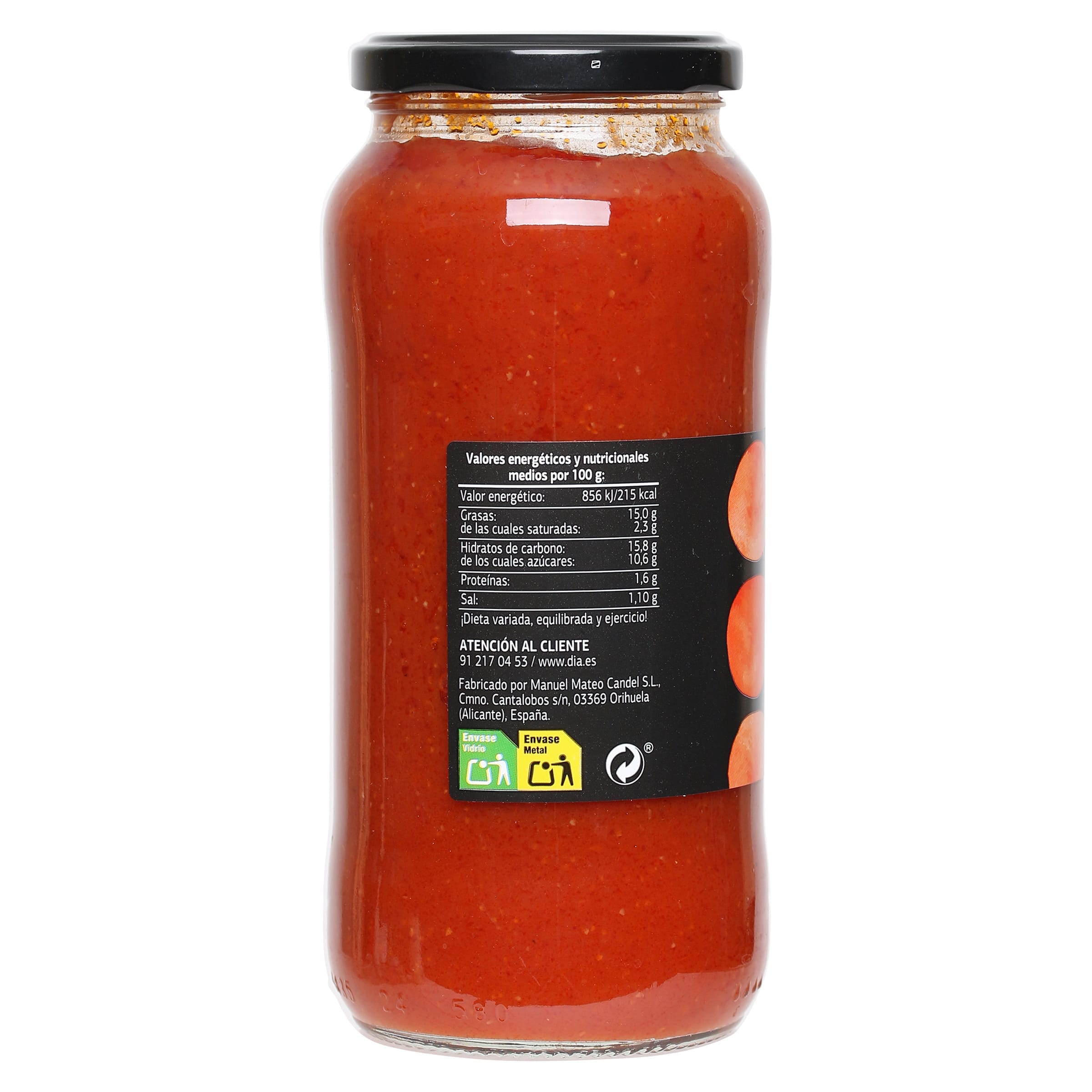 Tomate frito receta tradicional Dia Vegecampo 550 g