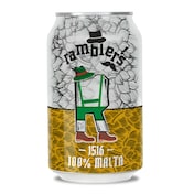 Cerveza 100% malta Ramblers lata 33 cl