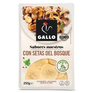 Pasta fresca rellena con setas del bosque Gallo bandeja 250 g-0