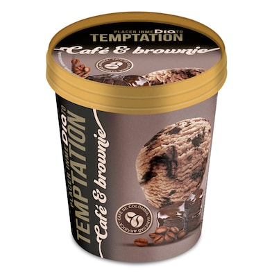 Helado de café y brownie Temptation de Dia tarrina 350 g-0